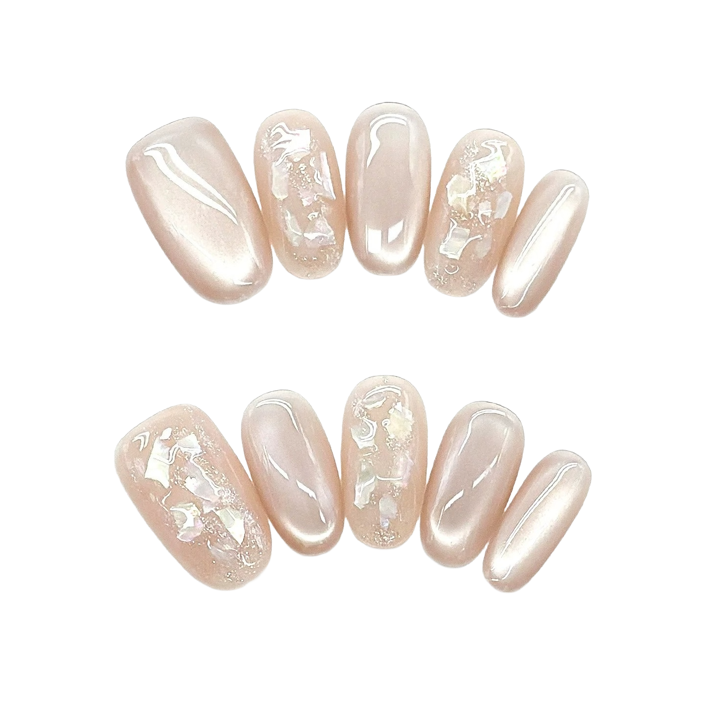 Minimalist Shell Aesthetic Nails by EvadiaGrace