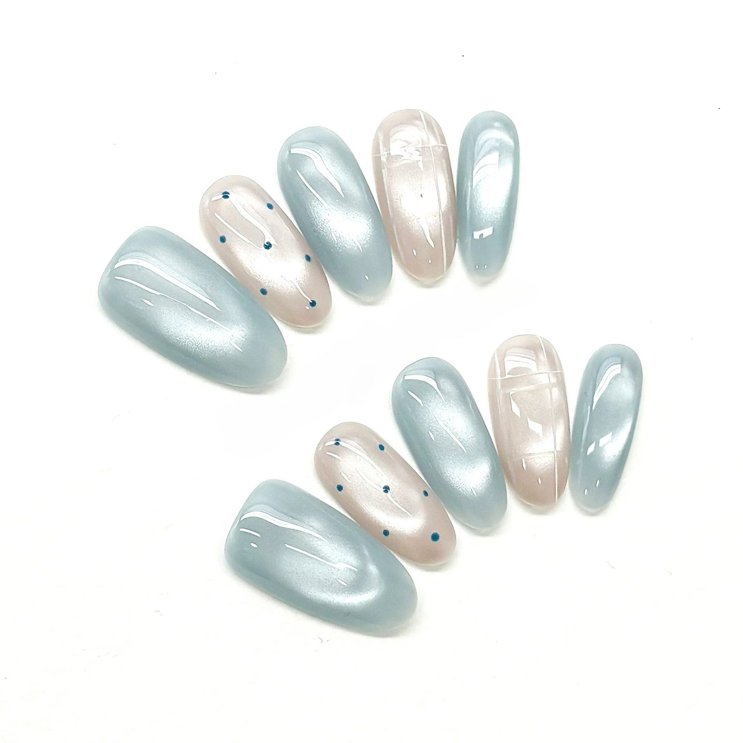 Glazed Pearl Minimalist Nails by EvadiaGrace