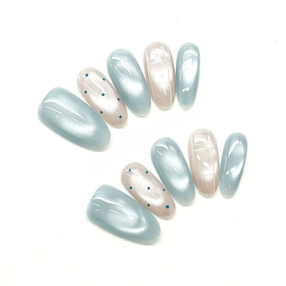 Glazed Pearl Minimalist Nails by EvadiaGrace