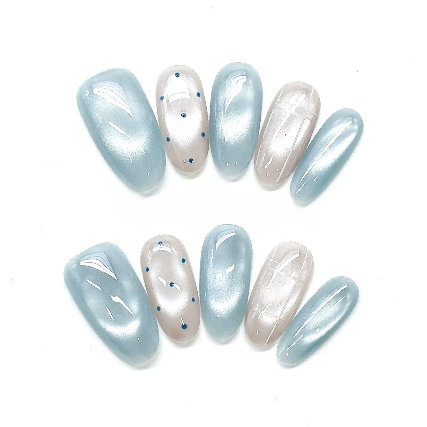 Glazed Pearl Minimalist Nails by EvadiaGrace