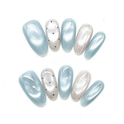 Glazed Pearl Minimalist Nails by EvadiaGrace