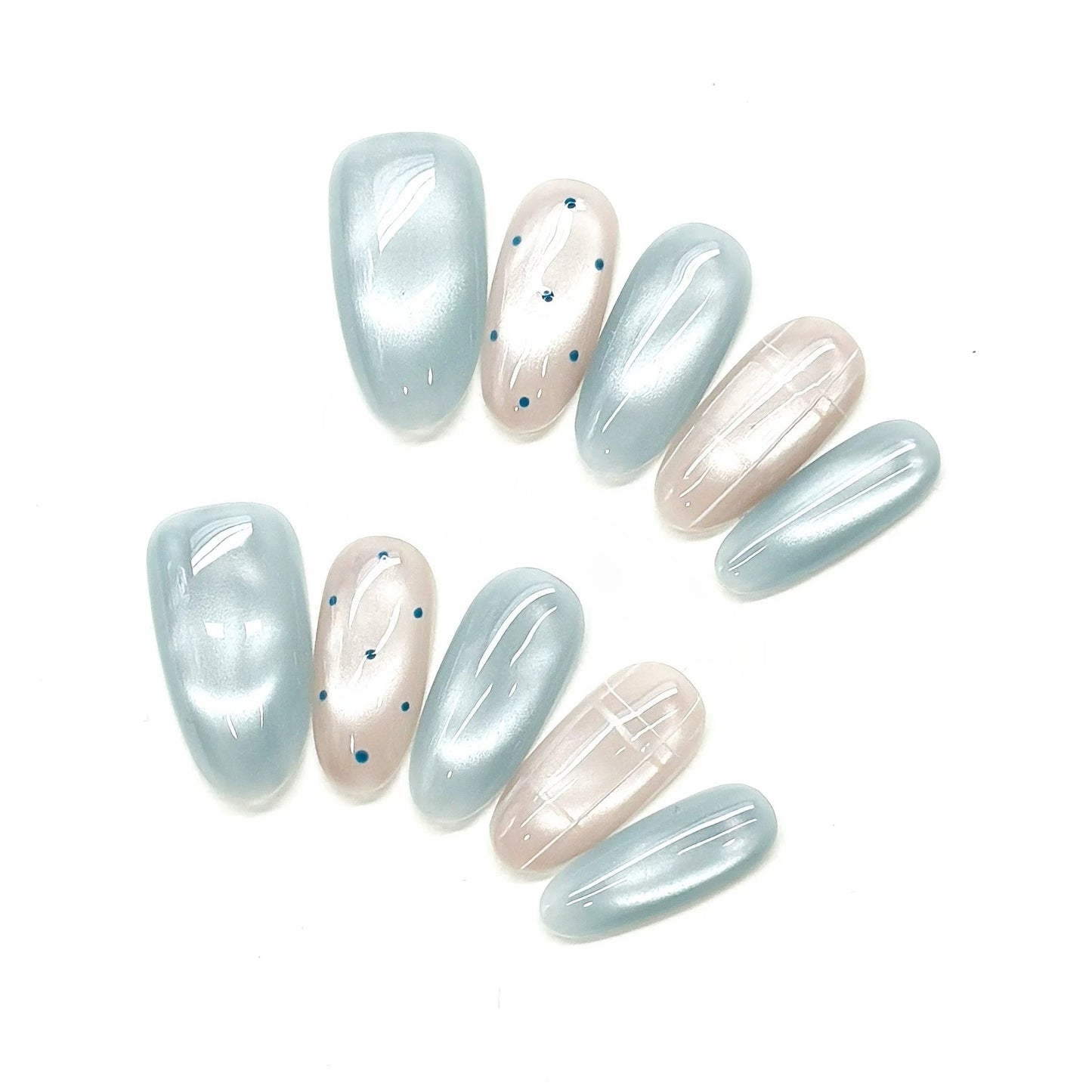 Glazed Pearl Minimalist Nails by EvadiaGrace