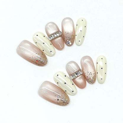 3D Diamond Band & Chrome Nails by EvadiaGrace
