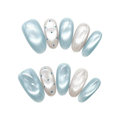 Glazed Pearl Minimalist Nails by EvadiaGrace